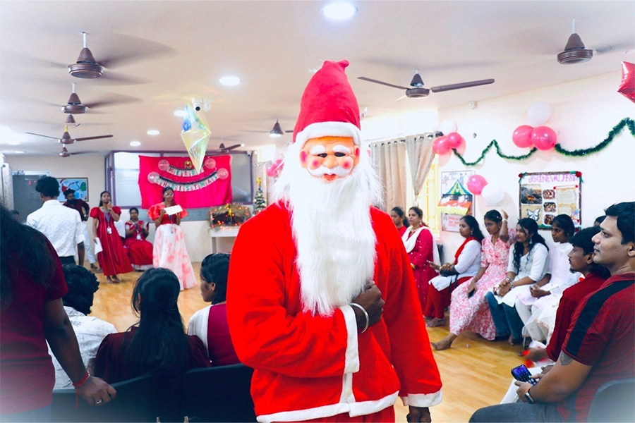 Students and staff enjoying the Christmas 2025 festival event at Medicza International Academy.