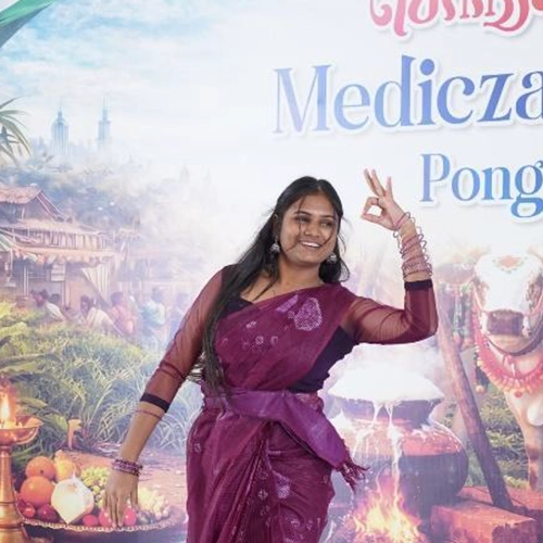 Students showcase talent and cultural spirit through energetic dance at Medicza Pongal 2026